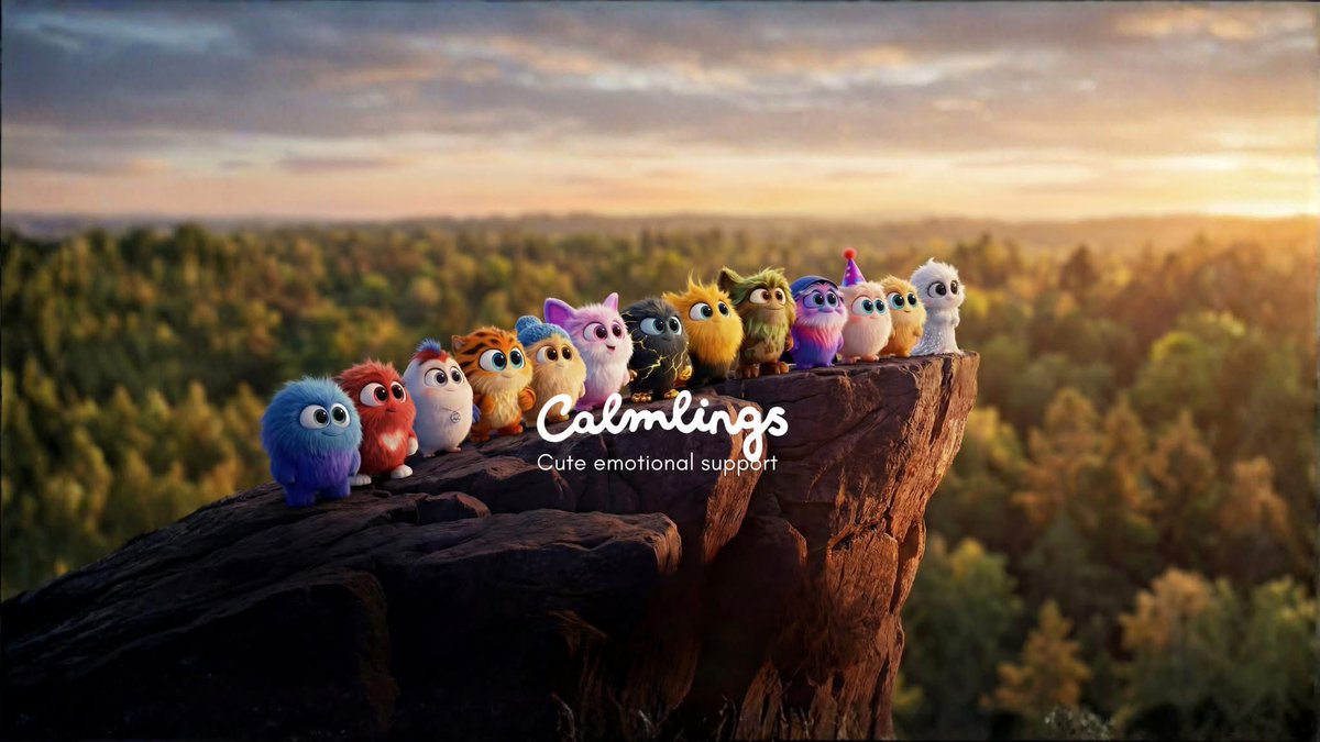 seanwebsters's tweet photo. Alongside @acton, @tewy, and the small but mighty Calm Studios team, we’ve spent the past 9 months launching Calmlings - there’s a good chance you’ve seen them pop up on your feed. 5M+ followers and 2B+ views later, it’s amazing seeing so many people already falling in love with these little characters.

Check it out: https://t.co/hVlZLAX7bQ…