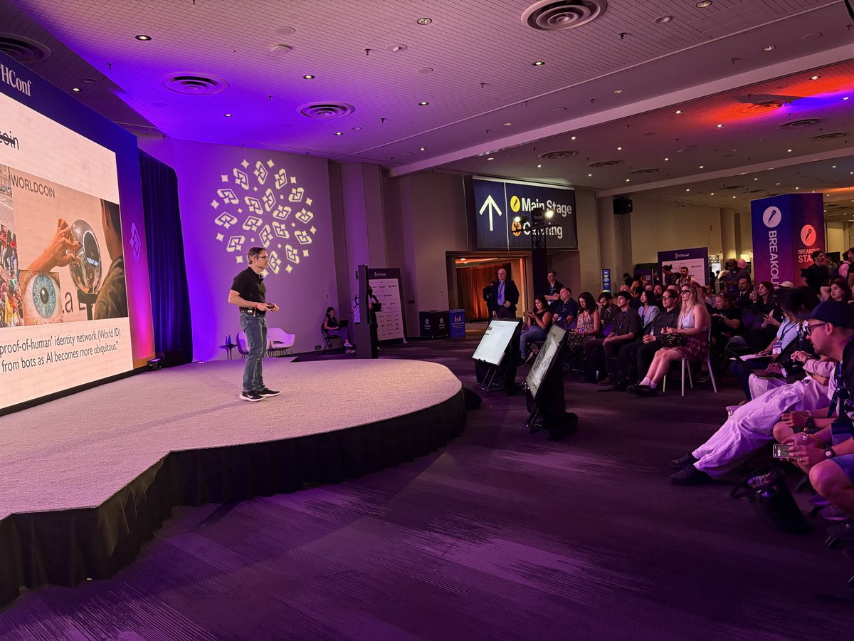 initc3org's tweet photo. Prof. @AriJuels live on stage at @ethconf presenting survey details 👀 https://t.co/4yqYeebpFH