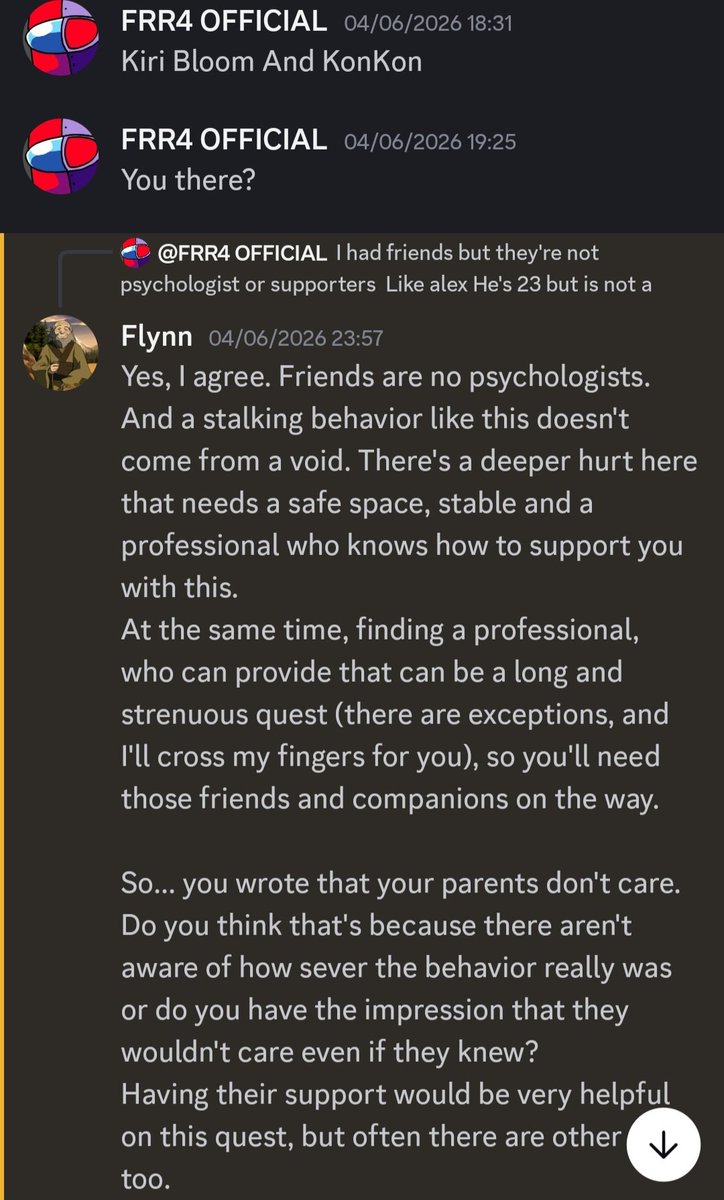 Guidoferna49904's tweet photo. @MysterDedman Talking a bit to the mental help trainer she has give me some... helps but i'm still talking with her https://t.co/EKJ4DSl3tR