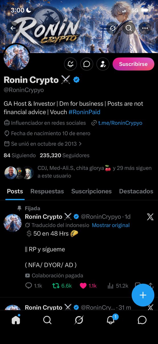 Ronycoc5's tweet photo. @RoninCrypyo @amonyx Done https://t.co/07k28ocppv