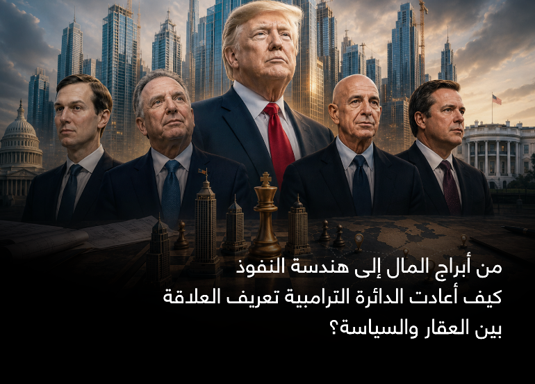 albayan31's tweet photo. #تقارير 
من أبراج المال إلى هندسة النفوذ
كيف أعادت الدائرة الترامبية تعريف العلاقة بين العقار والسياسة؟

في أمريكا الترامبية لم يعد الطريق إلى النفوذ يمر فقط عبر 
الأحزاب والجامعات  ومراكز الأبحاث، بل أصبح يمر عبر أبراج العقارات أيضاً. فتحوّل مطورو العقارات إلى  صناع قرار ودبلوماسيين ومستشارين أمنيين، فما الذي تكشفه هذه الظاهرة عن طبيعة  إدارة الرئيس ترامب ومستقبل النخبة الأمريكية؟
التقرير   https://t.co/P1om01Nbxs