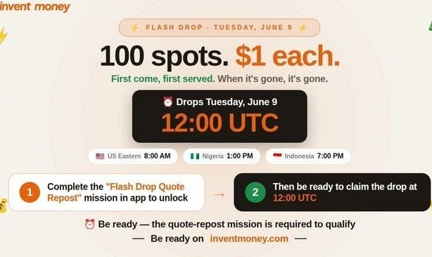 Binanceboxcode's tweet photo. Invent money Airdrop ~ 1$ For First 100 user
✅ https://t.co/cUytBt0Hka

- Login with Google
- Complete Profile
- Click "Earn &amp; Click " Missions

 আগামীকাল সন্ধা ৬ টায় প্রথম 100 জন 1$ করে পাবে। এছাড়াও টাস্ক করে usdt পাওয়া যায়, যেটা উইথড্র করা যায়  সামনে Airdrop ও পাওয়া যাবে https://t.co/5tk0JVdwWp