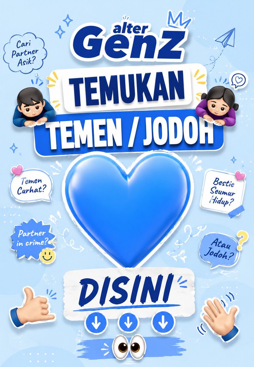 Alter_GenZ's tweet photo. GenZ
SIAPA TAU KETEMU JODOH DAN KENALAN BARU DISINI☺️

PERKENALKAN DIRIMU👇🏻✨ https://t.co/E1jMBH8xfC