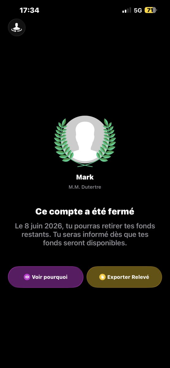 MarkDutertre's tweet photo. @bunq @ThomasLeiterman Hey Thomas @bunq vous avez bloqué mon compte 38 800 €, j’exige des réponses, le délai de 30 jours est passé et toujours rien. Ce sont mes économies. 
Je veux mon argent tout de suite avec le RIB que je vous ai envoyé, il y a déjà plusieurs jours !!!! https://t.co/xqfHveX68k