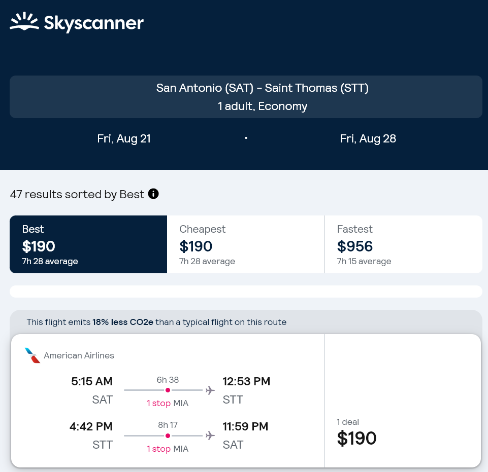 escapeatx's tweet photo. Cheap Flights: Austin and San Antonio to/from Saint Thomas $190-$254 round-trip [August] - American Airlines

https://t.co/rfKt9JtsND

#Airfare #Flights #Travel #EscapeFlights #Austin https://t.co/Ul16xbg3eT