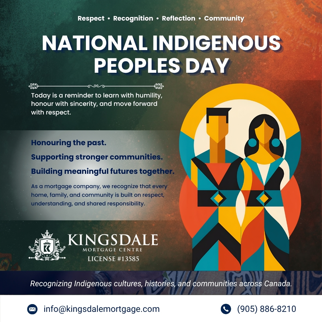 Kingsdalecentre's tweet photo. 🌿 Today marks two meaningful occasions.
✨ Wishing everyone a day of reflection, appreciation, and connection.

#NationalIndigenousPeoplesDay #FathersDay #Respect #Recognition #Community #Family #KingsdaleMortgageCentre https://t.co/aKT7ZXeN76