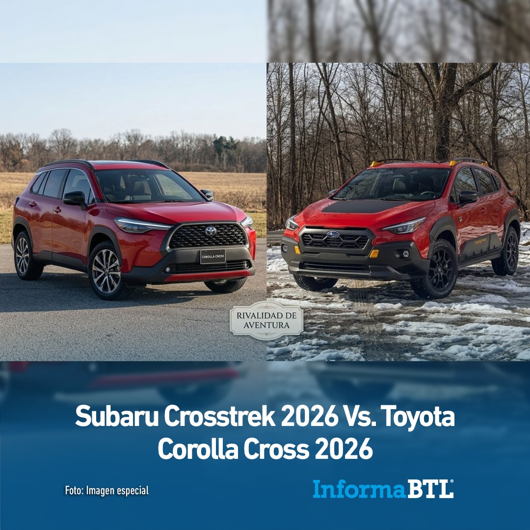 InformaBTL's tweet photo. La elección de una #SUV compacta suele depender de factores como el desempeño, el equipamiento, el consumo de combustible y el precio. En ese contexto, te presentamos este comparativo entre #Subaru #Crosstrek2026 y la #Toyota #CorollaCross2026.

🤔👉 https://t.co/DOl1Hagp2L https://t.co/Ir5L0ousxJ