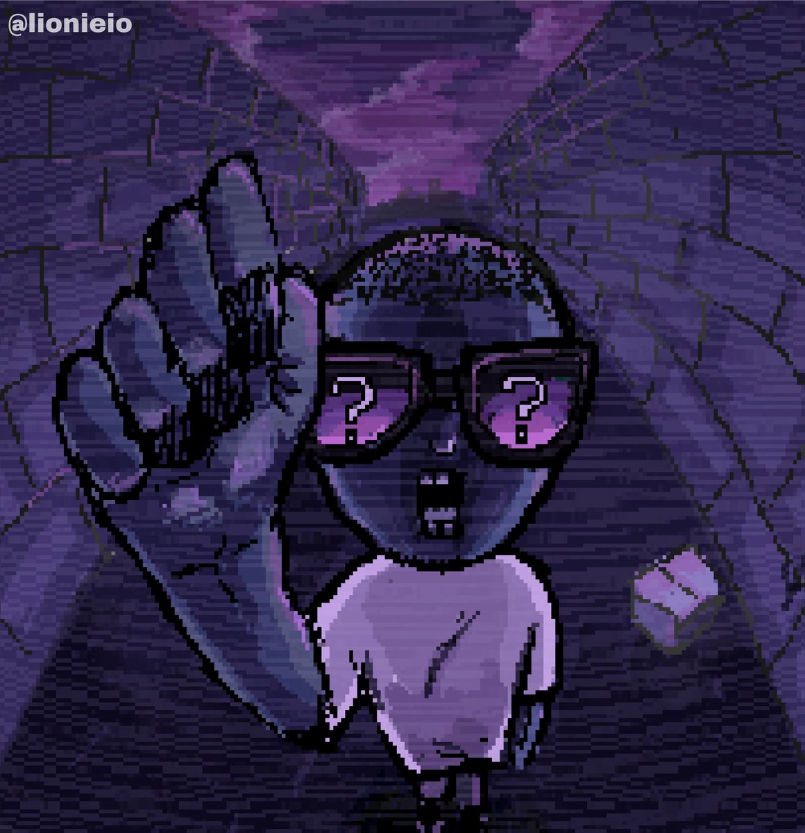 Lionieio's tweet photo. a Digital crafted pixel pattern recovery, void Tunnel edition🟣

From the statics, to the shadows, then to the mystery! specially dedicated to @adamilenich hopefully the team likes my little art piece💜 extra POW in comments!