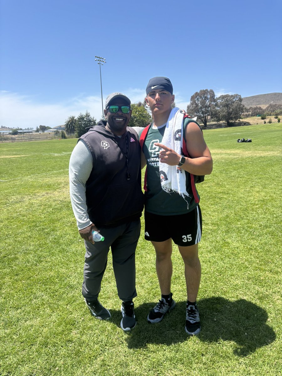 SamBoeddeker's tweet photo. Great day at @calpolyfootball camp and loved competing.
C/o 2028 | 6’0 | 208lbs | LB/ATH https://t.co/HHFKblBc0m