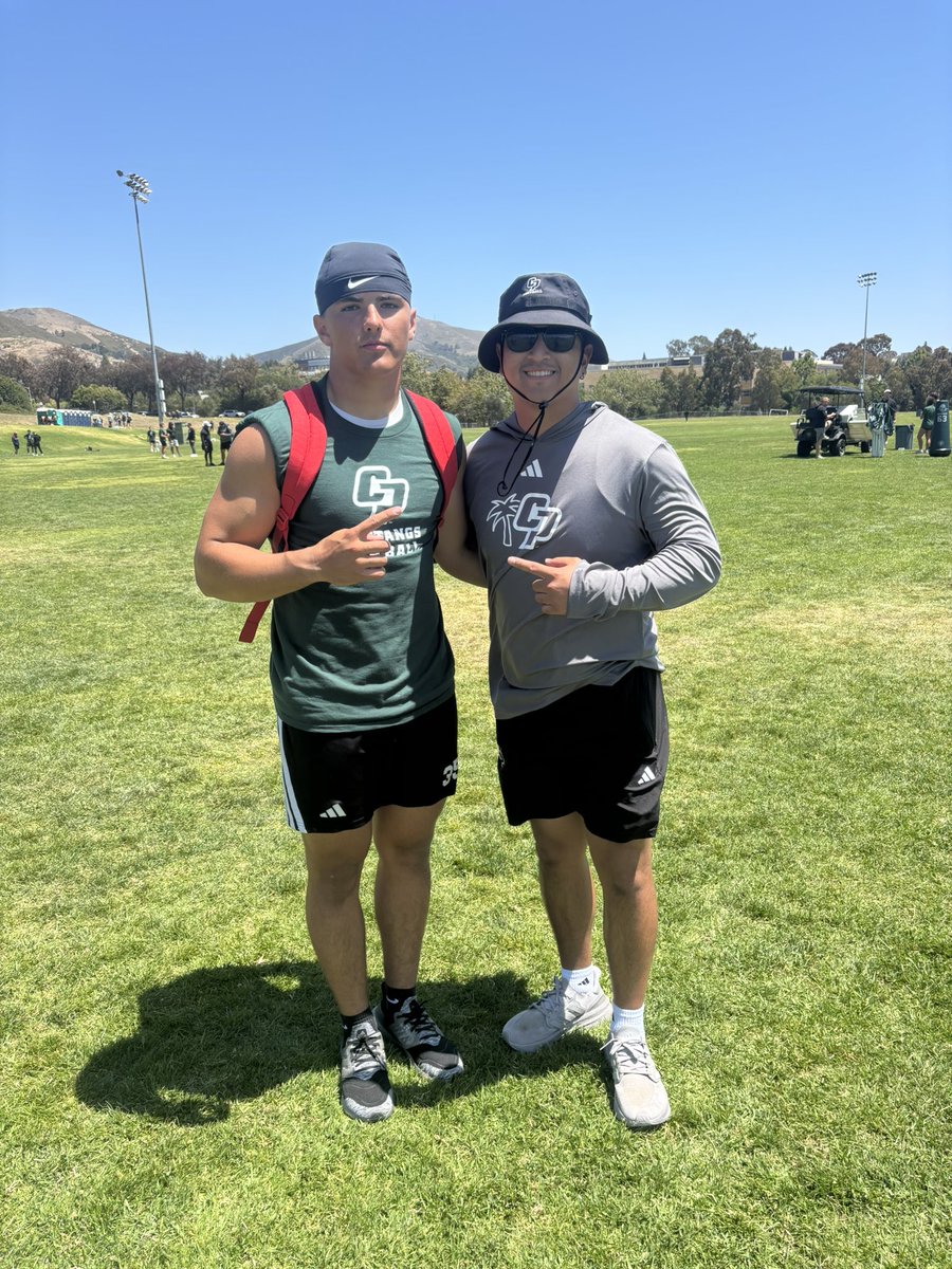 SamBoeddeker's tweet photo. Great day at @calpolyfootball camp and loved competing.
C/o 2028 | 6’0 | 208lbs | LB/ATH https://t.co/HHFKblBc0m