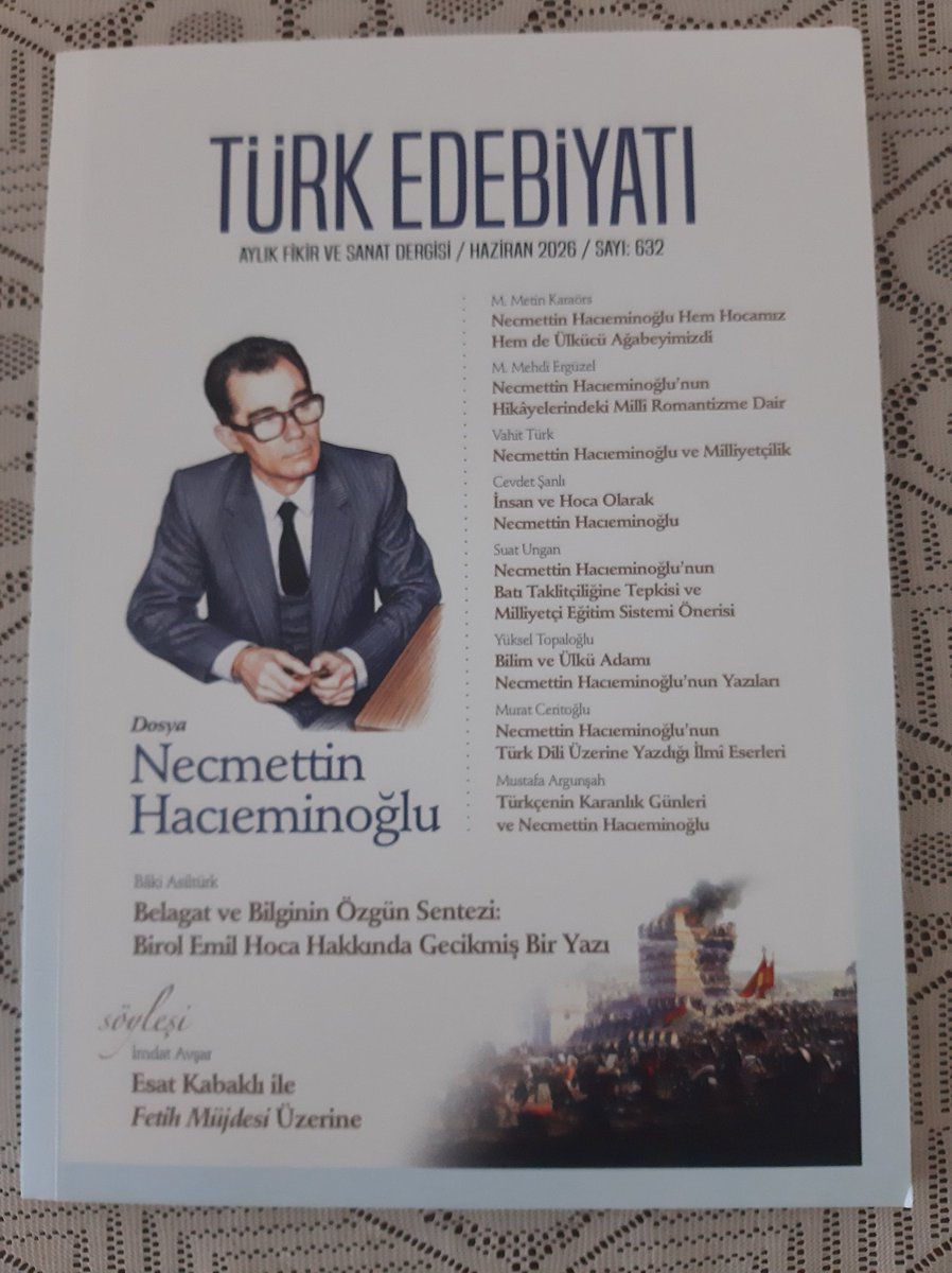 vahitturk1's tweet photo. Türk Edebiyatı dergisi 2026 Mayıs sayısını merhum hocama ayırdı... https://t.co/xZDWKKZG3U