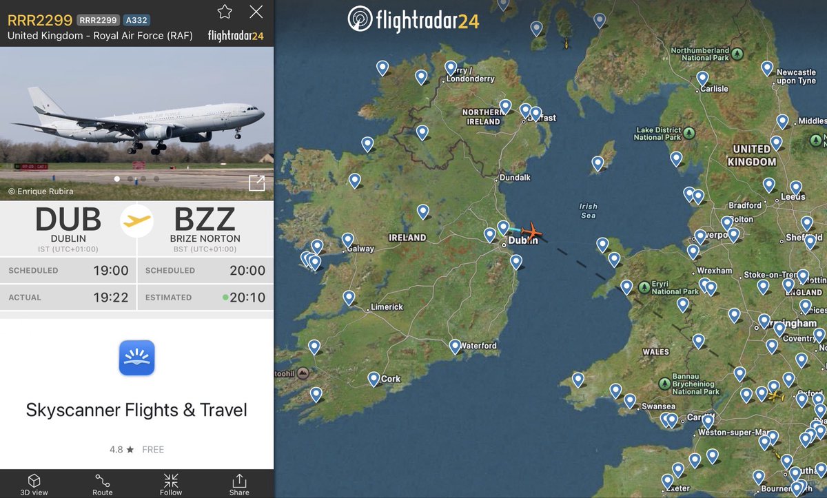 C_Observers's tweet photo. @kennardmatt @AbubakerAbedW @TadhgHickey Any idea Matt why @DublinAirport had this👇🏼visitor today?

📍Is Irish government facilitating refuelling aircraft that are participating in atrocities in Middle East @wereontheditch @MaryLouMcDonald @paulmurphy_TD https://t.co/eGWZhaspAg