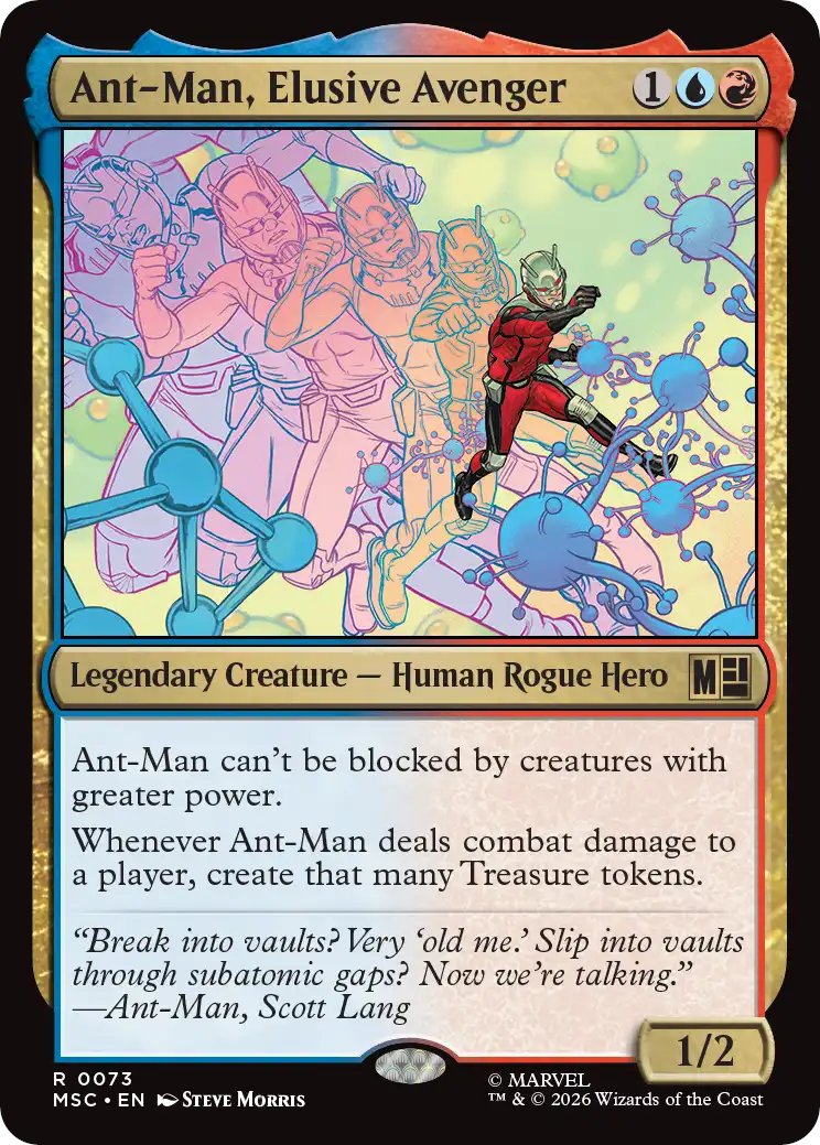 DimirUB's tweet photo. 【MTG x MARVEL・コマンダーデッキ】
《捕らえがたきアベンジャーズ、アントマン》 https://t.co/hVJ0sdQjLC
