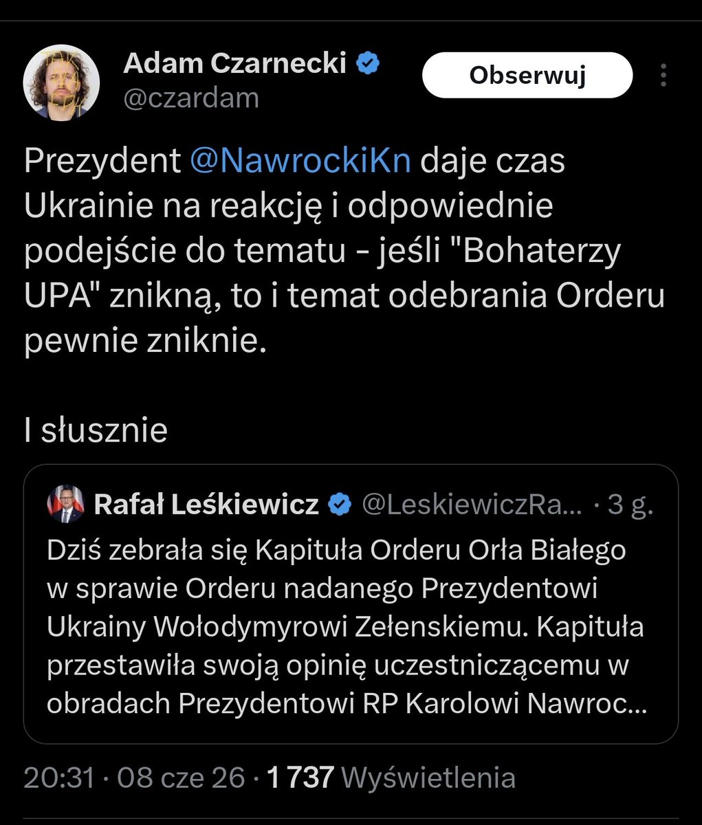 RafalzKrakowa's tweet photo. Jest już nowa propaganda PiS w sprawie wycofania się @NawrockiKn z własnej inicjatywy. "Nawrocki daje czas Ukrainie" 😂Przypominam to trwa od 1990 roku. https://t.co/pKXIbjKmVa
