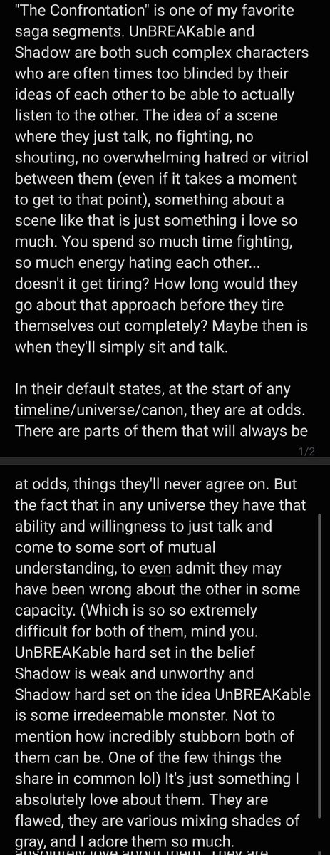 L4V3ND3R_V01D's tweet photo. ☆ Let's talk Ze Pyro— Wait that's not right. *checks notes* Let's talk Shadowverse!

About: Shadow and UnBREAKable, in and outside of The Saga.
It doesn't matter if your shades of gray are lighter or darker, gray is still gray. Both can become worse or better in due time. https://t.co/Ka5oIgiLcx