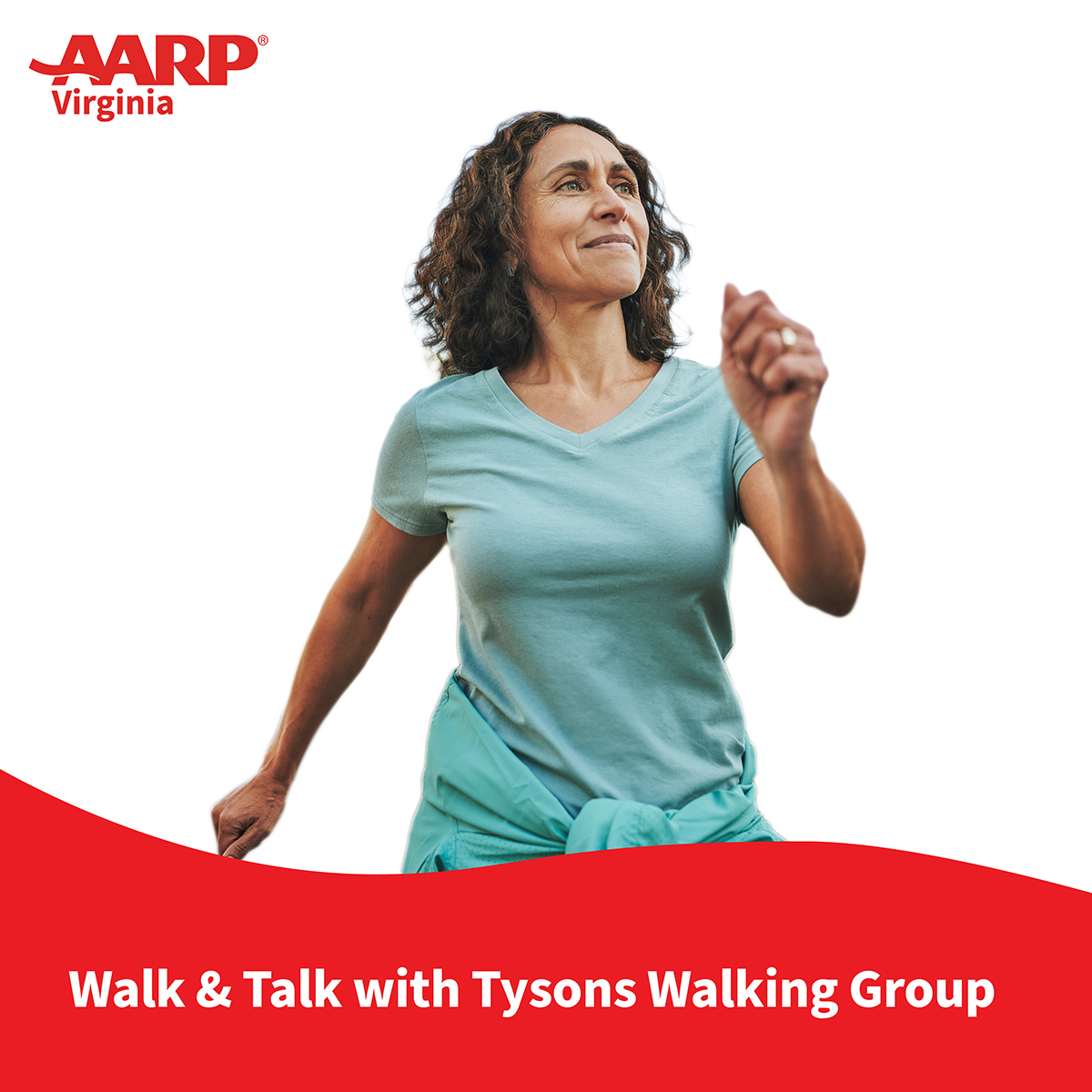 AARPVa's tweet photo. Step into better health with AARP Virginia 👟
Join our free Walk, Talk &amp; Connect—an easy, go-at-your-own-pace walk for older adults, plus coffee &amp; conversation after ☕ All are welcome. 
Register today &amp; bring a friend! https://t.co/jZvzwvJgAs https://t.co/sGruP5sSkw