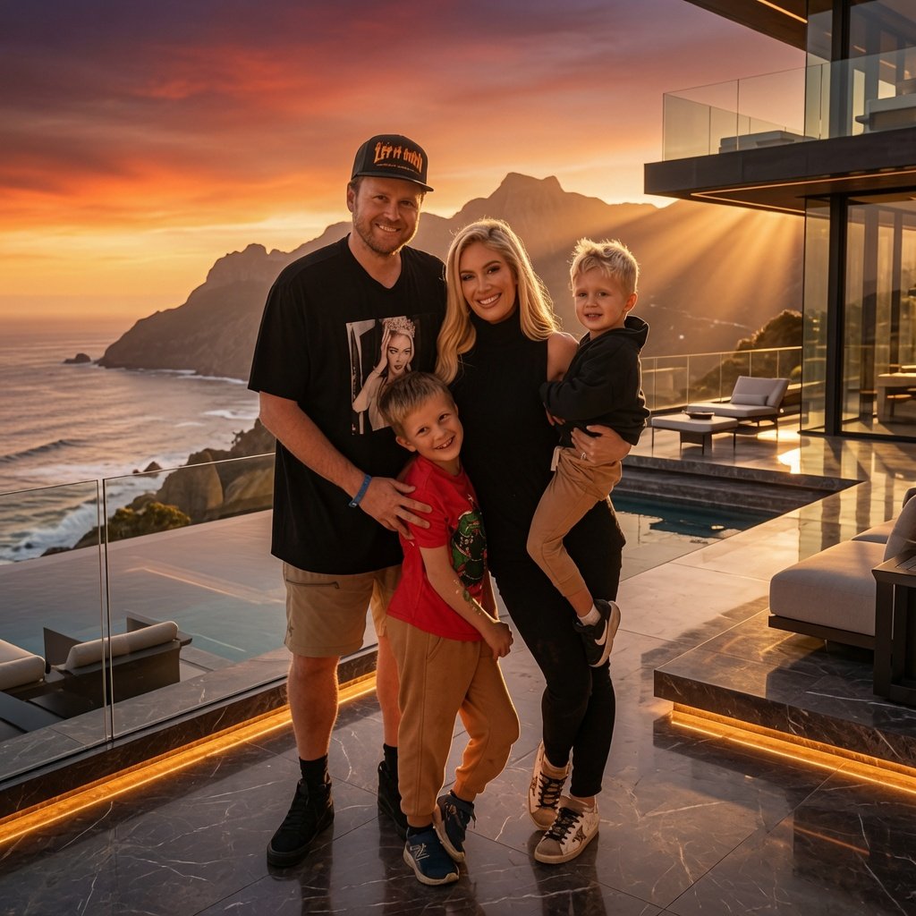 DanicaPavi43369's tweet photo. Golden hour magic with the Pratt family ❤️☀️
Luxury views, big smiles and even bigger love.
I FULLY SUPPORT SPENCER PRATT… DO YOU? 🔥
Family goals right here! Grateful for moments like this.
#SpencerPratt #FamilyFirst #GoldenHour https://t.co/toC3hiWic0