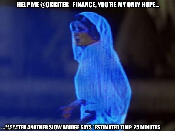Ayomae2's tweet photo. That’s literally me every time a slow bridge hits me with:
“Estimated time: 25 minutes” 

By the time those transfers finally confirm, @Orbiter_Finance users have already moved across chains, entered new positions, farmed opportunities, and continued their journey through Web3. 

Fast execution and smooth bridging shouldn’t feel rare in 2026  and that’s exactly why more users keep choosing Orbiter.