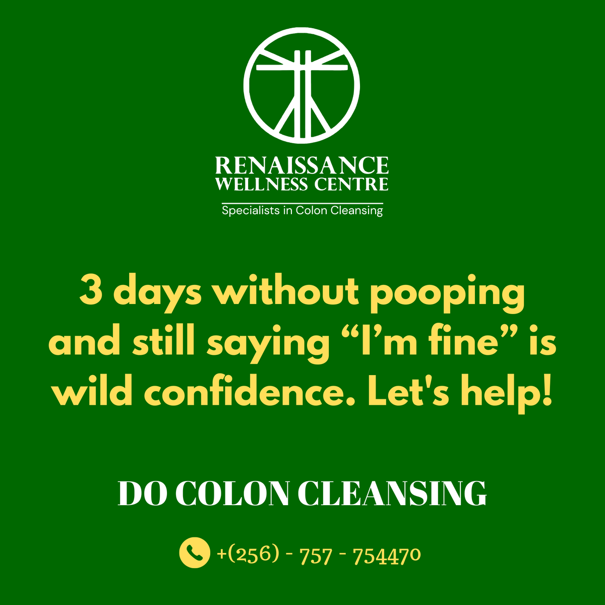 rwcuganda's tweet photo. Every day, we help people struggling with constipation and incomplete bowel movements. https://t.co/uuF9NQeZYr