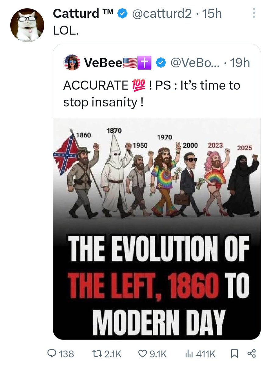 clintwrites's tweet photo. @NobleOne @catturd2 That's not the only thing @cattutrd2  is okay with. There is NOTHING worse than a Southerner that insults his own heritage! He shared this.. https://t.co/EOsdcgpfHO