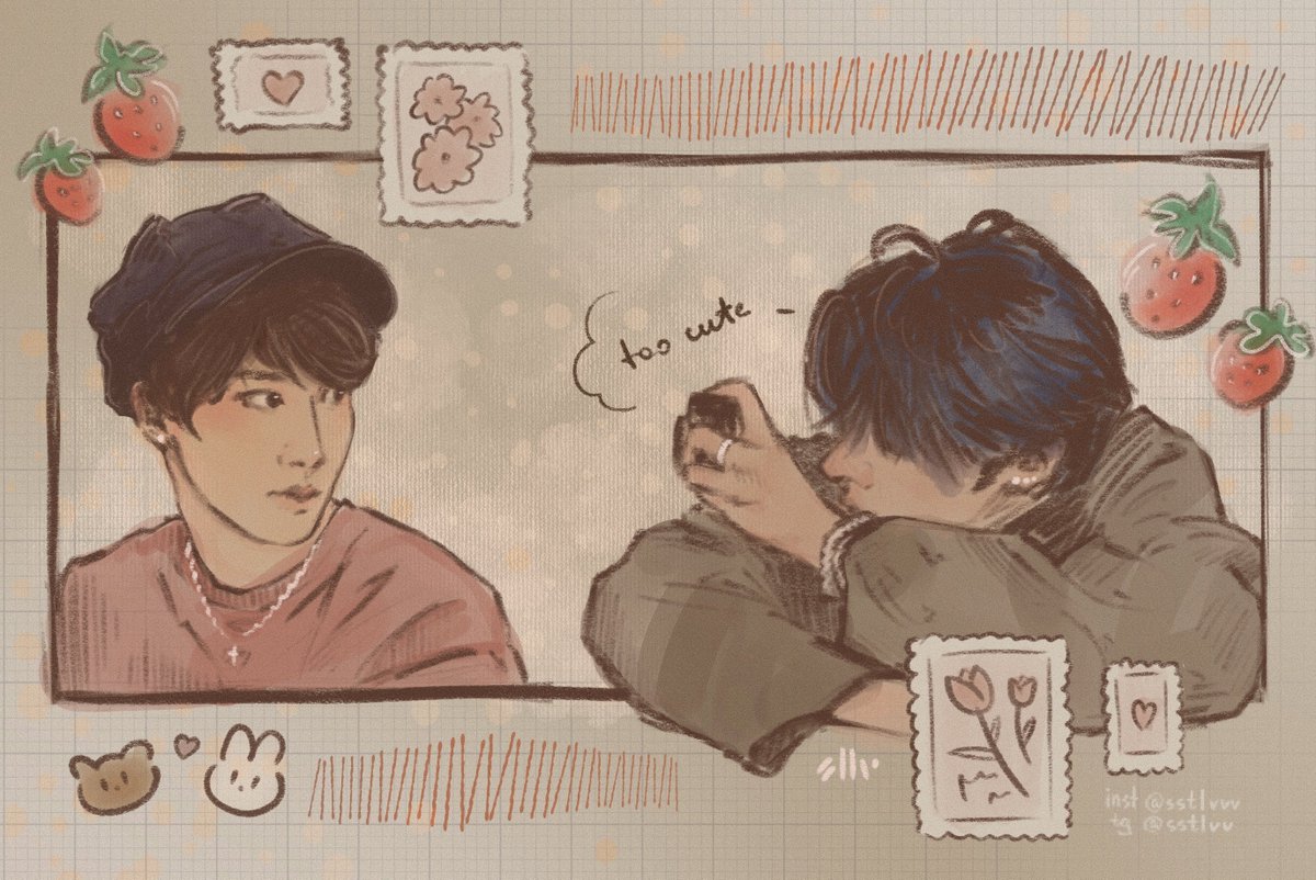 sstlvv's tweet photo. 🍓

#minsung #art https://t.co/gYy6Mmw92P