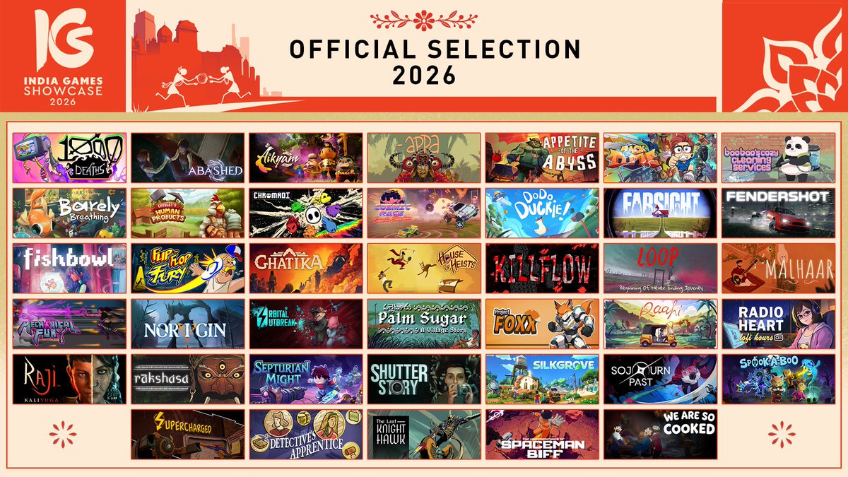 indgshowcase's tweet photo. That's a wrap on this year's India Games Showcase 🎉

Thank you so much for supporting all the incredible Indian indie games and devs at our show! Don't forget to wishlist them on Steam.

▶️ Full showcase on our YT channel: https://t.co/hSkpN1CMki https://t.co/NCiOfXSFvL
