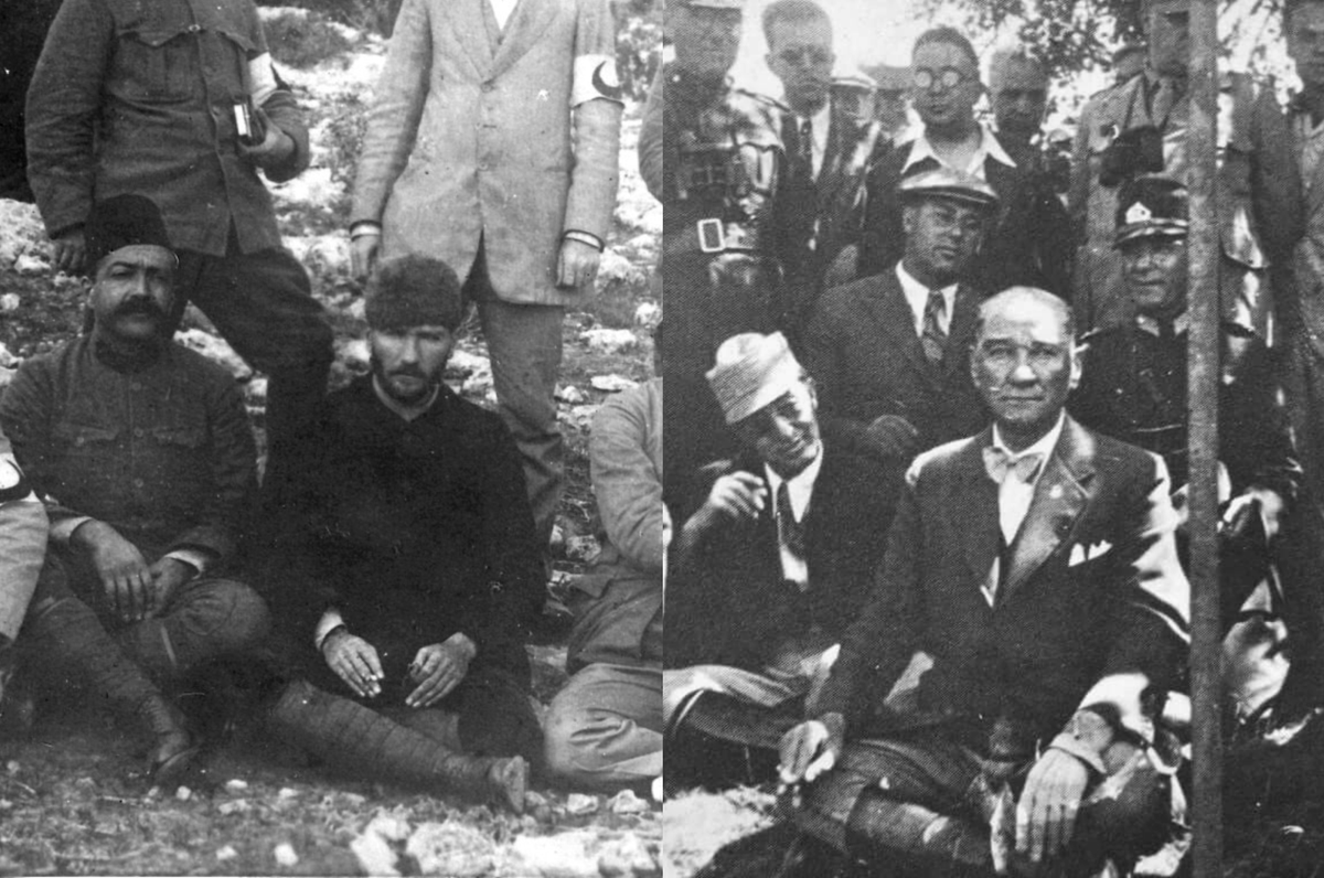 kronikkdokuman's tweet photo. 25 Yıl arayla bağdaş kuran Ebedî Önder Atatürk. (1912–1937) https://t.co/eN7Z7YswND