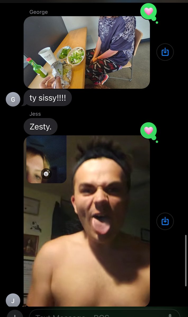 itsangellg's tweet photo. gave my brother $$ for chipotle, he sends me a picture of his girlfriend wearing my pants 😆 my lil sister might not steal my clothes but George is out here making donations https://t.co/gXVnFEfeEa