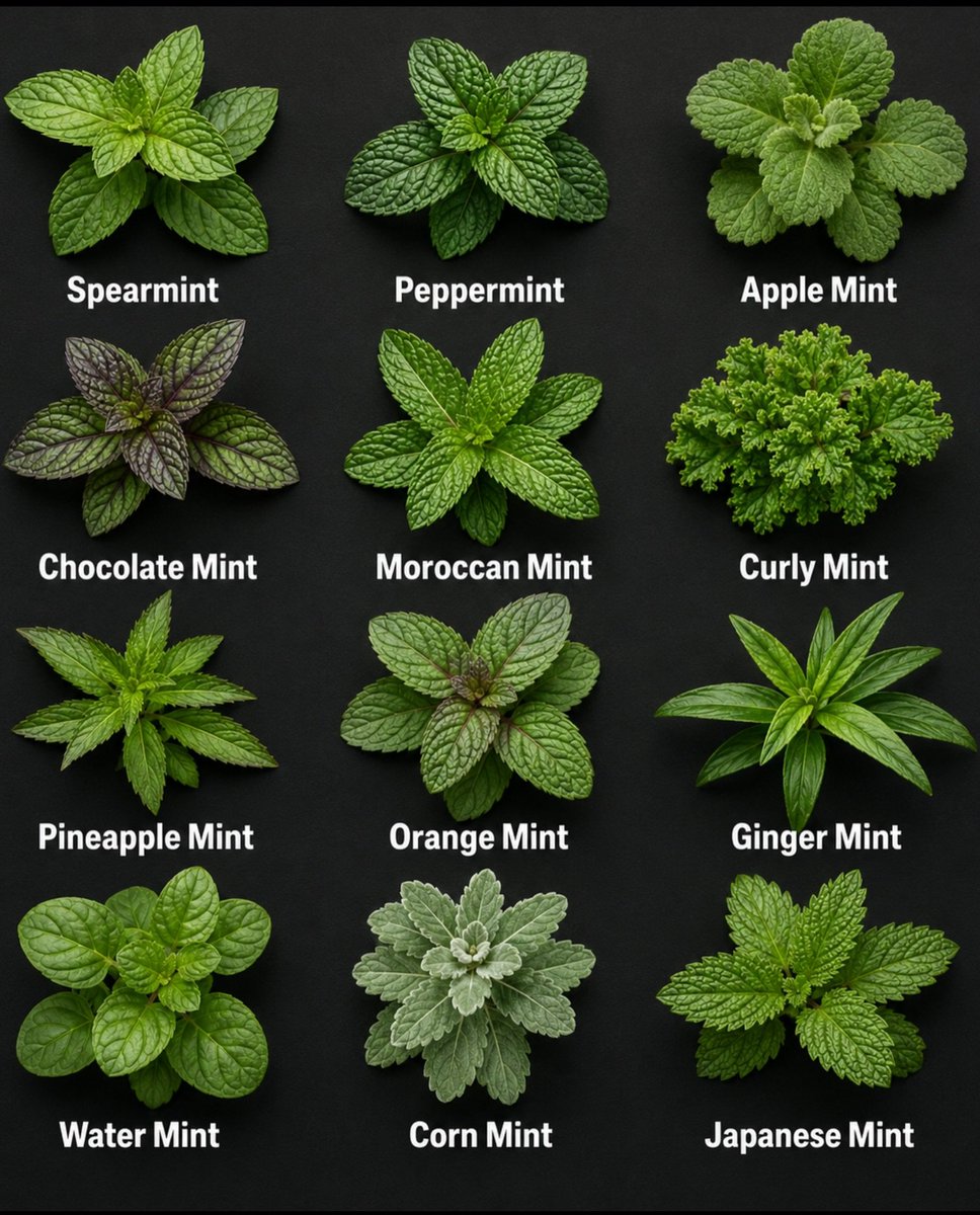 Landscapecture's tweet photo. Different types of mint!!!!! https://t.co/7lxAMWaEfF