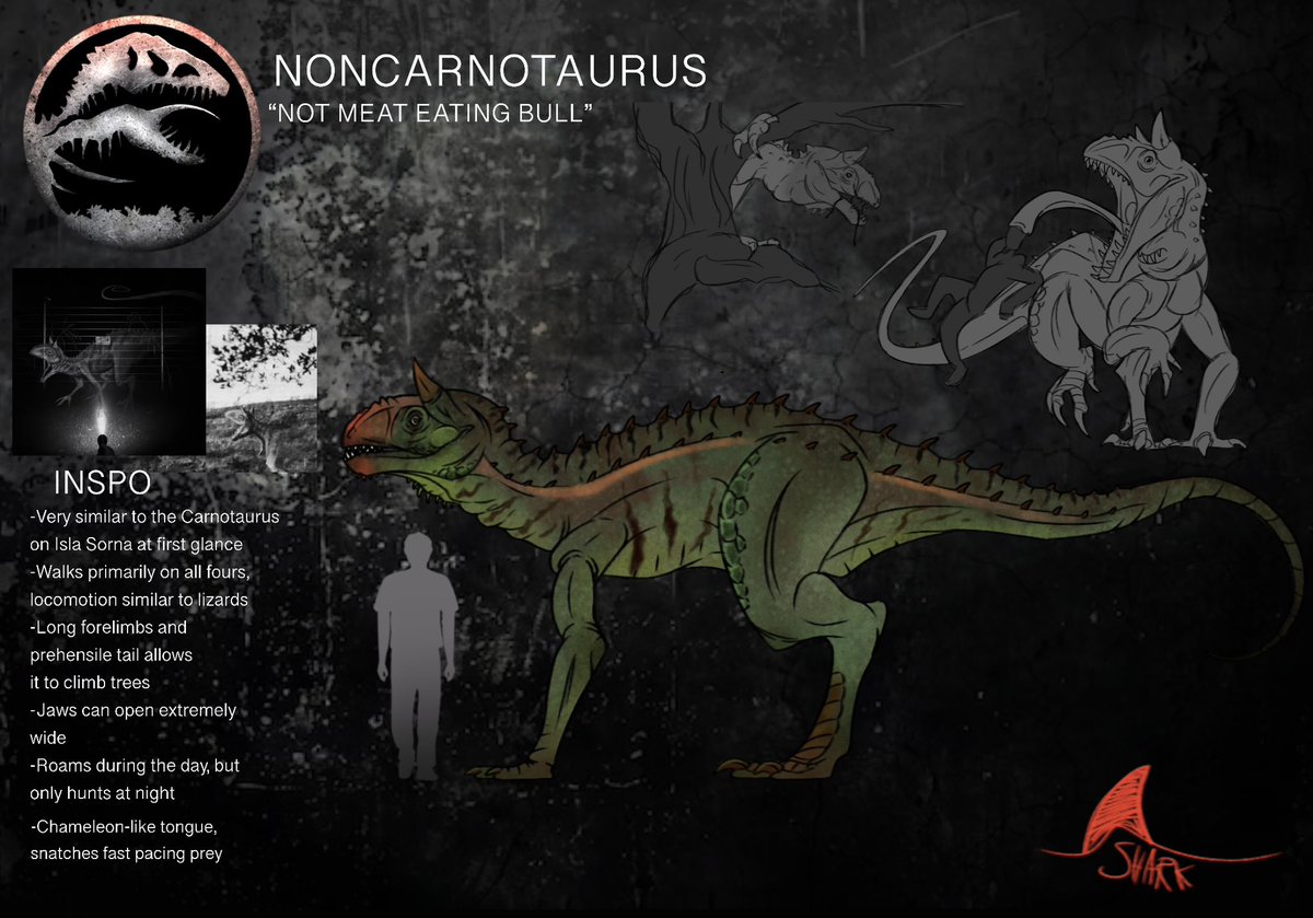 Vennieoooo's tweet photo. TDG - Monsters of Isla Tacano - NONCARNOTAURUS

“That thing is not a Carnotaurus, at least not anymore…” 

#jurassicpark #jurassicworld #JPTheDevilsGarden https://t.co/hBD5C1FHHl