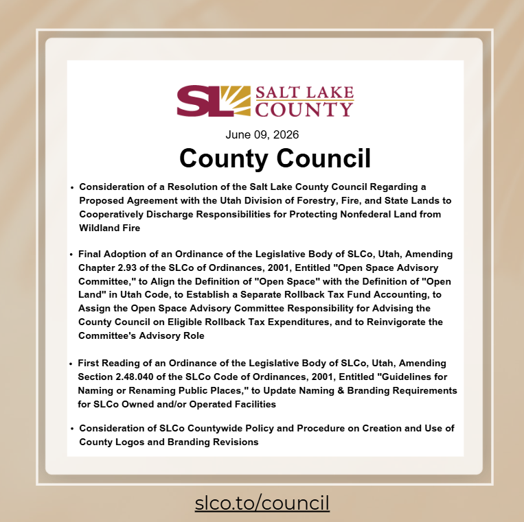 Salt Lake County Council tweet media