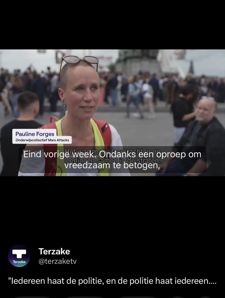 GeertLangenus's tweet photo. Letterlijk 30 seconden google (dergelijke gesofisticeerde onderzoeksmethoden heeft de VRT niet). Welke willekeurige betoger mag het als eerste op @terzaketv komen uitleggen? Jullie raden het nooit! Elke keer…

Maar he, de pvda heeft niets met dat oproer te maken, hoor! https://t.co/4s56s9aIk5