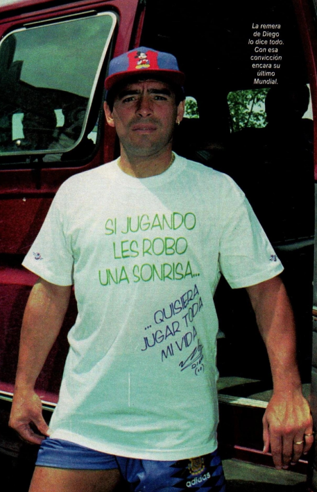 FutbolRetroAr's tweet photo. Maradona durante el Mundial 1994. https://t.co/qLnxW0K4g5