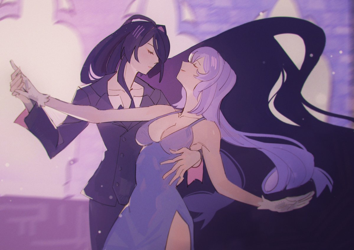 thecrazedpepper's tweet photo. oh my honkai yuri #acheswan https://t.co/dakpxotYkP