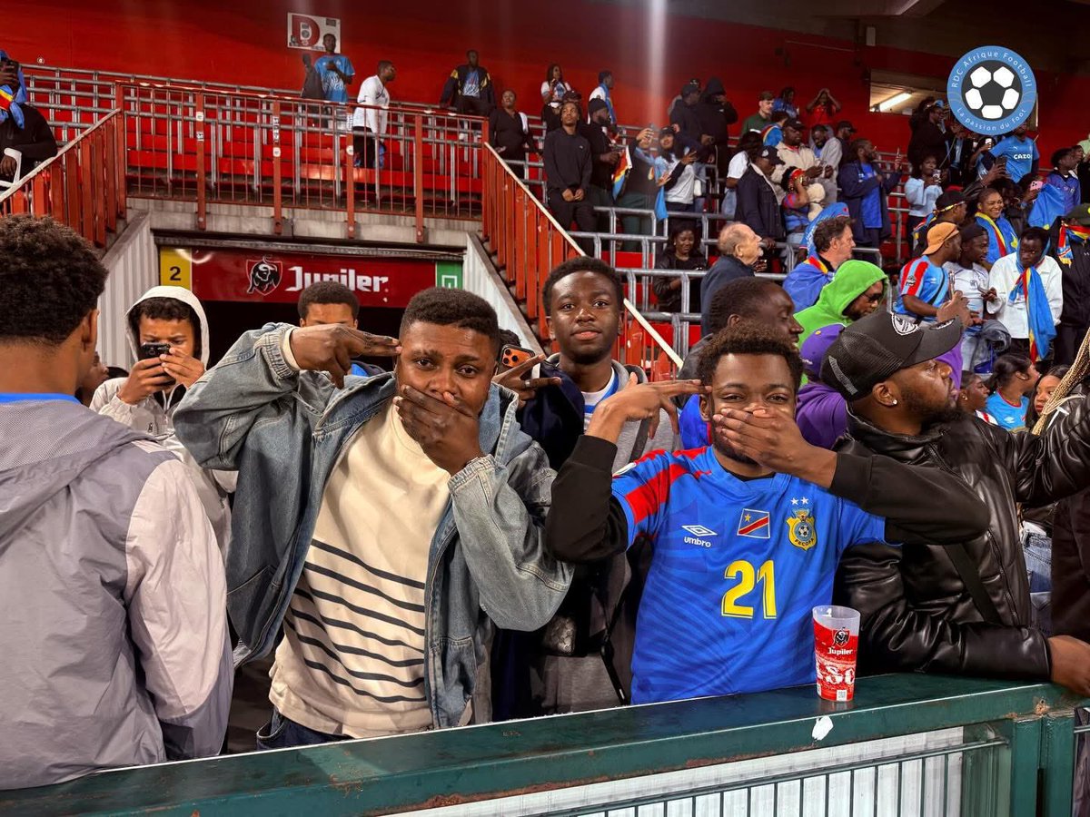 RDCAfrikFoot's tweet photo. #RDCAfriqueFootball 

#Topinfo #Léopards #VousEtNous 

🆕 Rs Congo 🇨🇩 vs Danemark 

Les congolais et congolaises étaient nombreux à Liège 

#RAF https://t.co/3R3VWcpW36
