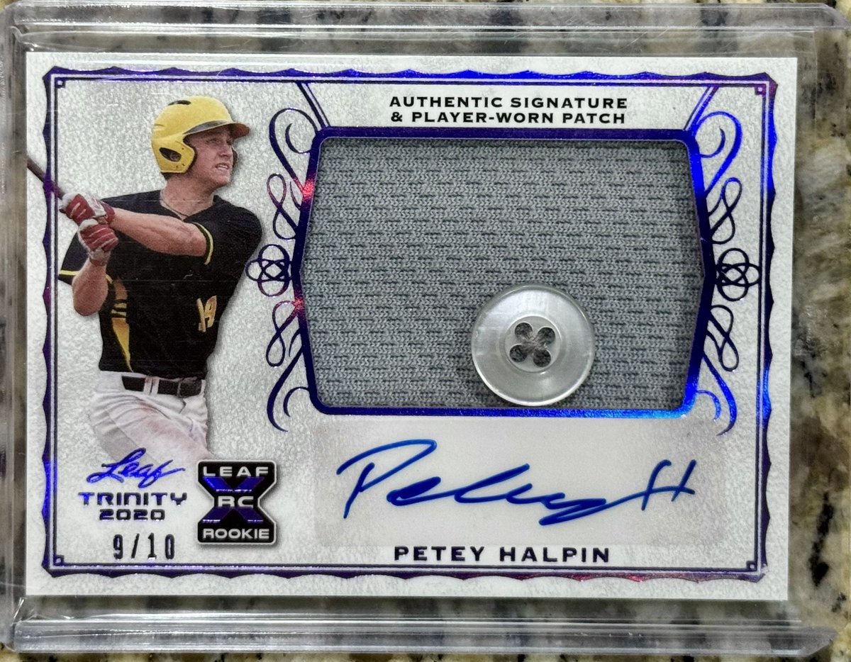haldcottingham's tweet photo. Added another Petey to the collection today. That’s Petey auto no. 503. @peteyhalpin @CleGuardians @CLBClippers @Leaf_Cards @MLB @MiLB #peteyhalpin #cleveland #guardians #BaseballCards #baseball https://t.co/R1x7V0kH2w