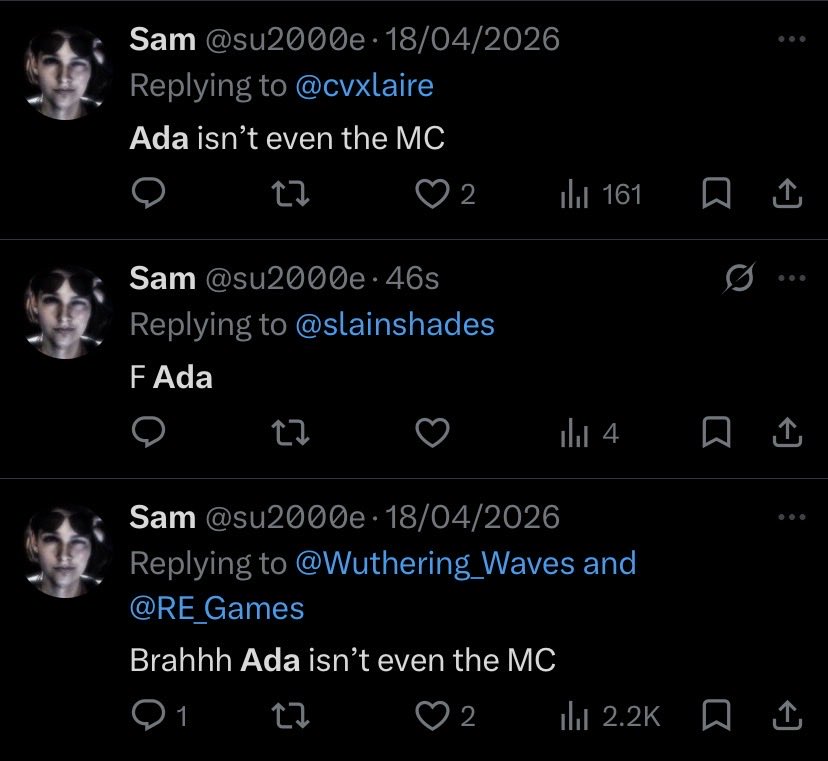 vylcat's tweet photo. @su2000e @slainshades Ada is your only obsession 😭 https://t.co/jv5IMhkOpZ