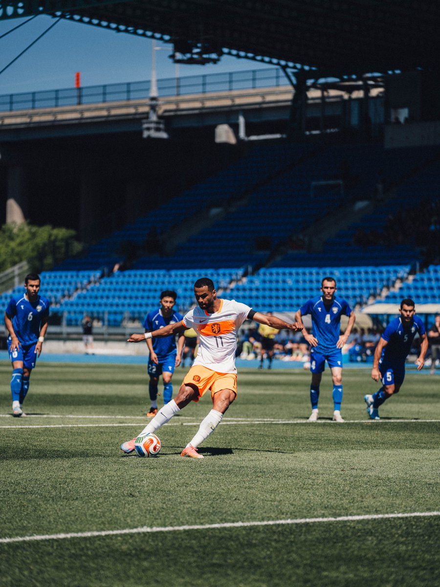 LFCUSA's tweet photo. Cody Gakpo scores from the spot to give Netherlands the lead over Uzbekistan 🎯 https://t.co/FlfSlFn7RL