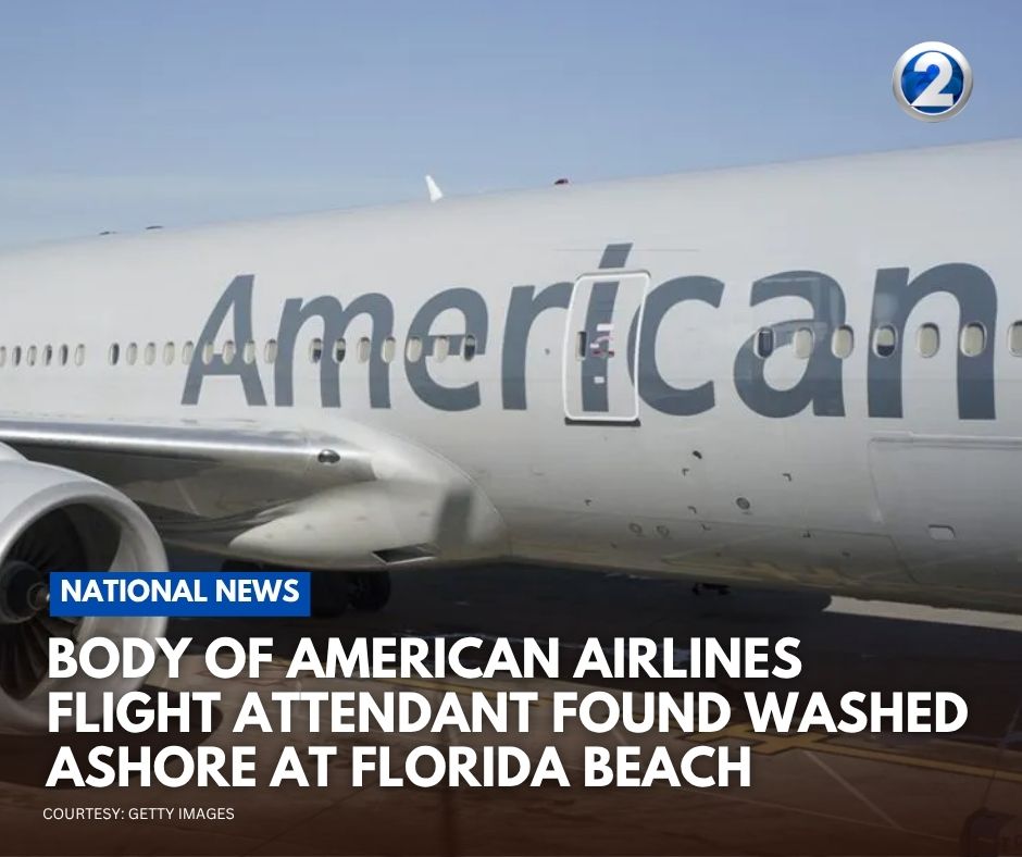 KHONnews's tweet photo. The body of an American Airlines flight attendant was found washed ashore at a Florida Beach, officials said.
Read more: https://t.co/37Xjv8y7p3 https://t.co/TuM9EYeHjJ