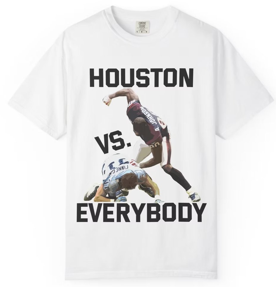 TexansCommenter's tweet photo. Andre Johnson #HoustonVsEverybody Courtland Finnegan beat down shirt is live! Links below: https://t.co/6PCs4yNv15