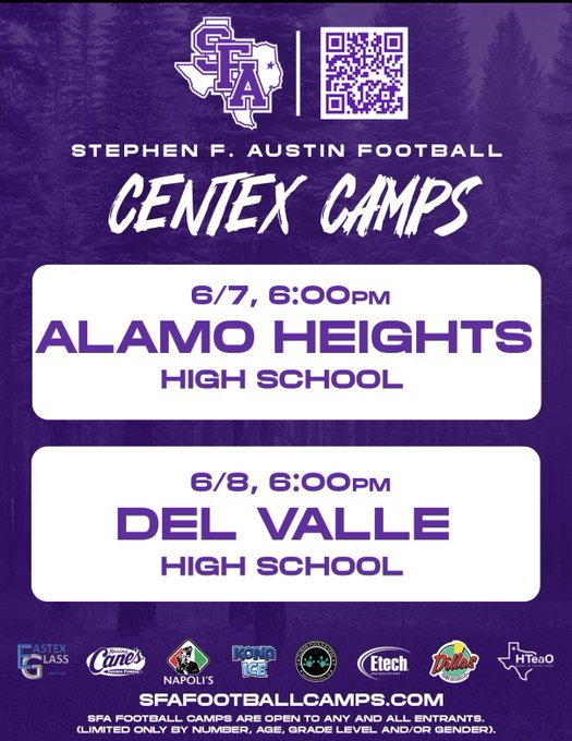 liambrennanLT's tweet photo. Looking forward to competing tonight @SFA_Football in Del Valle! 
Let's get it! @SFA_FBRecruit @Coach_Guap @CoachTBleil https://t.co/smAi8MP7cB