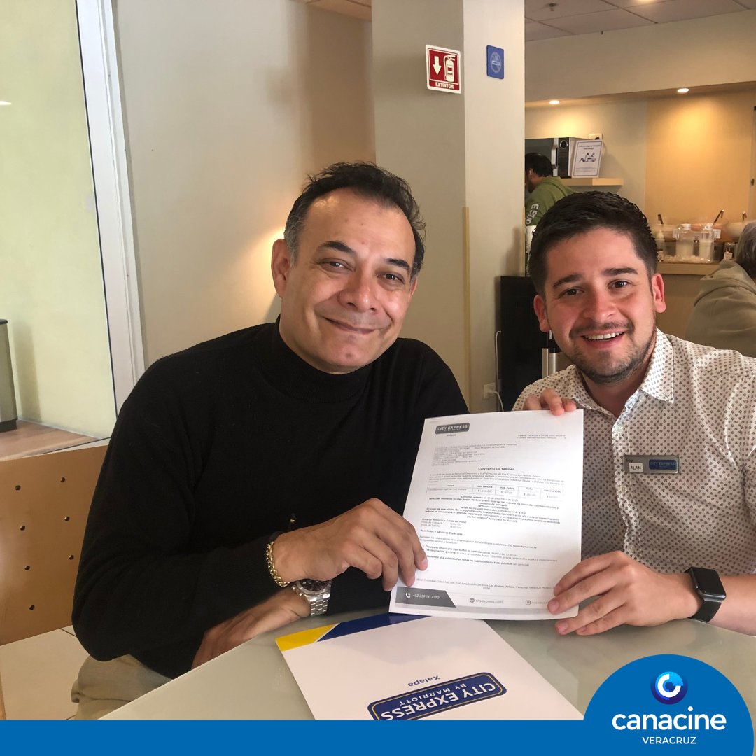 CanacineVer's tweet photo. CANACINE Veracruz y City Express Xalapa by Marriott firman convenio para impulsar a Veracruz como destino competitivo para la industria fílmica. Un paso clave rumbo al Distintivo CANACINE #Veracruz #Canacine #destinofilmico #serviciosespecializada https://t.co/oVCNOn0mQJ