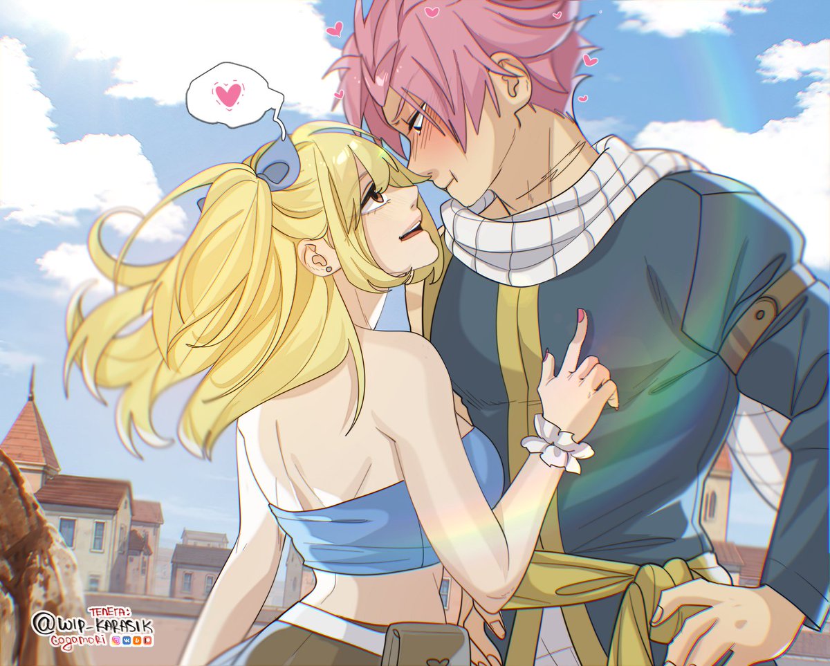sfw_cogamori's tweet photo. " Natsu &amp; Lucy canonically have feelings for each other"  AHH FINALLY, I LIVED TO SEE THIS DAY 
Okay, waiting for the kiss scene? 👁️👄👁️

#FAIRYTAIL #フェアリーティル #nalu 

♡ + watch, + like are super appreciated! ♡ https://t.co/yR13T0rEAu