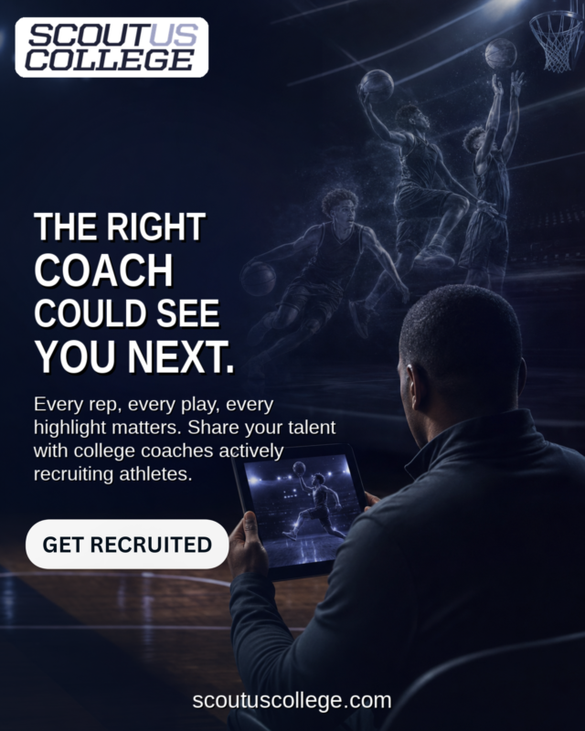 ScoutUsCollege's tweet photo. The right coach could see you next. Put your talent in front of college coaches who are actively recruiting. Get recruited at https://t.co/OImDlS6TTX https://t.co/9gaqntmio7