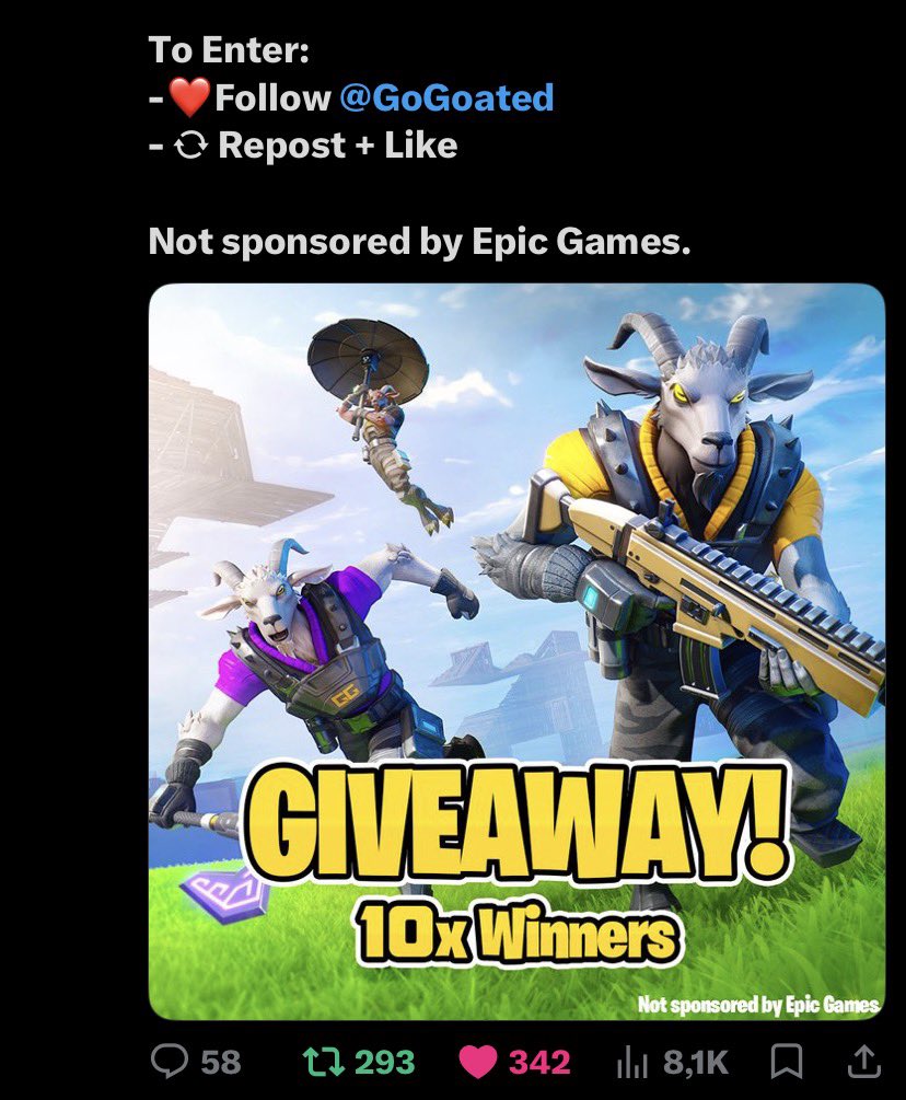 CryingT42739's tweet photo. @GoGoated I never would expect a go goated icon skin bundle to be in the game but im proud of how far you have made it https://t.co/XoNzRaFSbW
