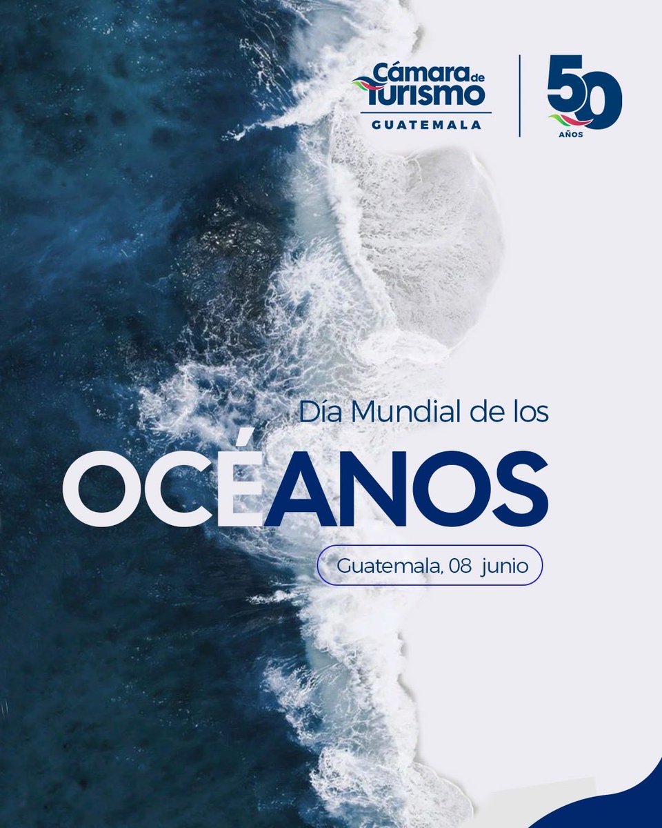 CAMTUR1's tweet photo. Día Mundial de los Océanos, reconocemos la importancia de estos ecosistemas para la vida, la biodiversidad y el desarrollo sostenible de las comunidades.

Los océanos regulan el clima, generan oportunidades económicas y resguardan una riqueza natural.
#diadelosoceanos  #camtur https://t.co/Ab6kVW8vTo