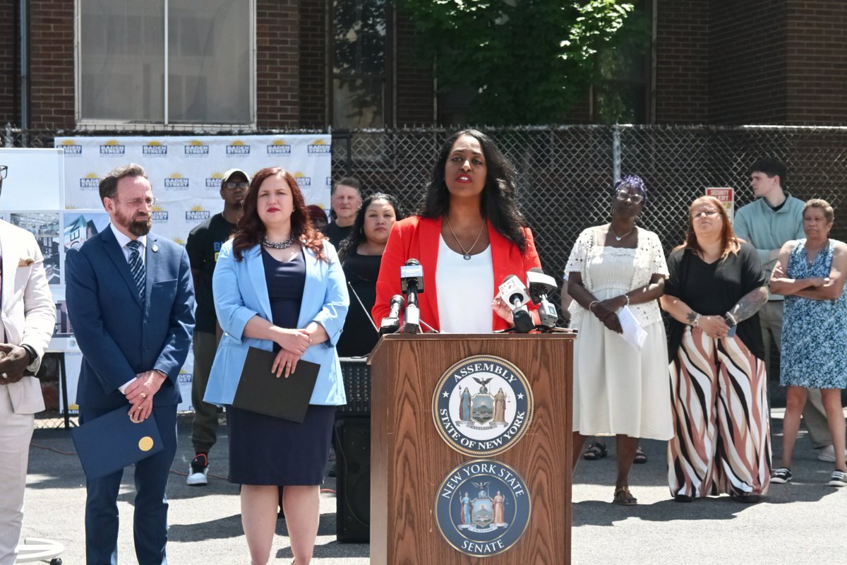 SenatorBrouk's tweet photo. Today, the Rochester Delegation came together to highlight how this year’s state budget delivers for Monroe County. From investments in healthcare, education, and public safety to lowering costs for working families, we fought to ensure Rochester’s priorities were reflected. https://t.co/0TSKPNaaJq