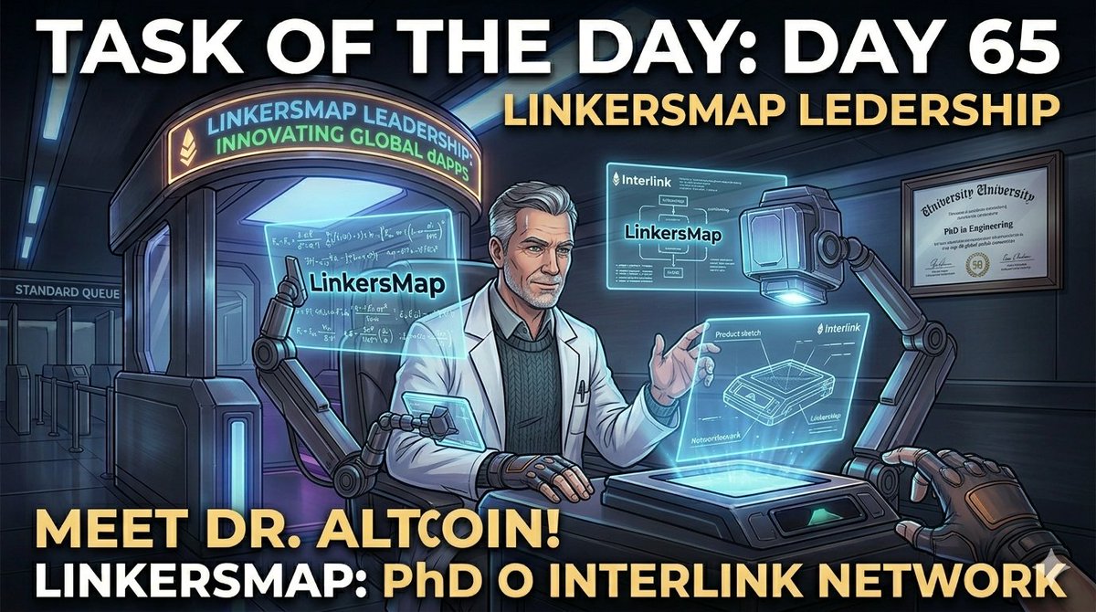 Steve5202671's tweet photo. 🎆 Task of the Day - Day 65.
9. Dr Altcoin’s Leadership
Summary: LinkersMap is spearheaded by Dr Altcoin, a world-class innovator holding a PhD in Engineering from a top 50 global
@inter_link
@kv_interlink
#Inter_link
#ITLG #ITL #ITLX
#ITLX_Defi
#interlinklabsas https://t.co/8Yi3bX7wOn