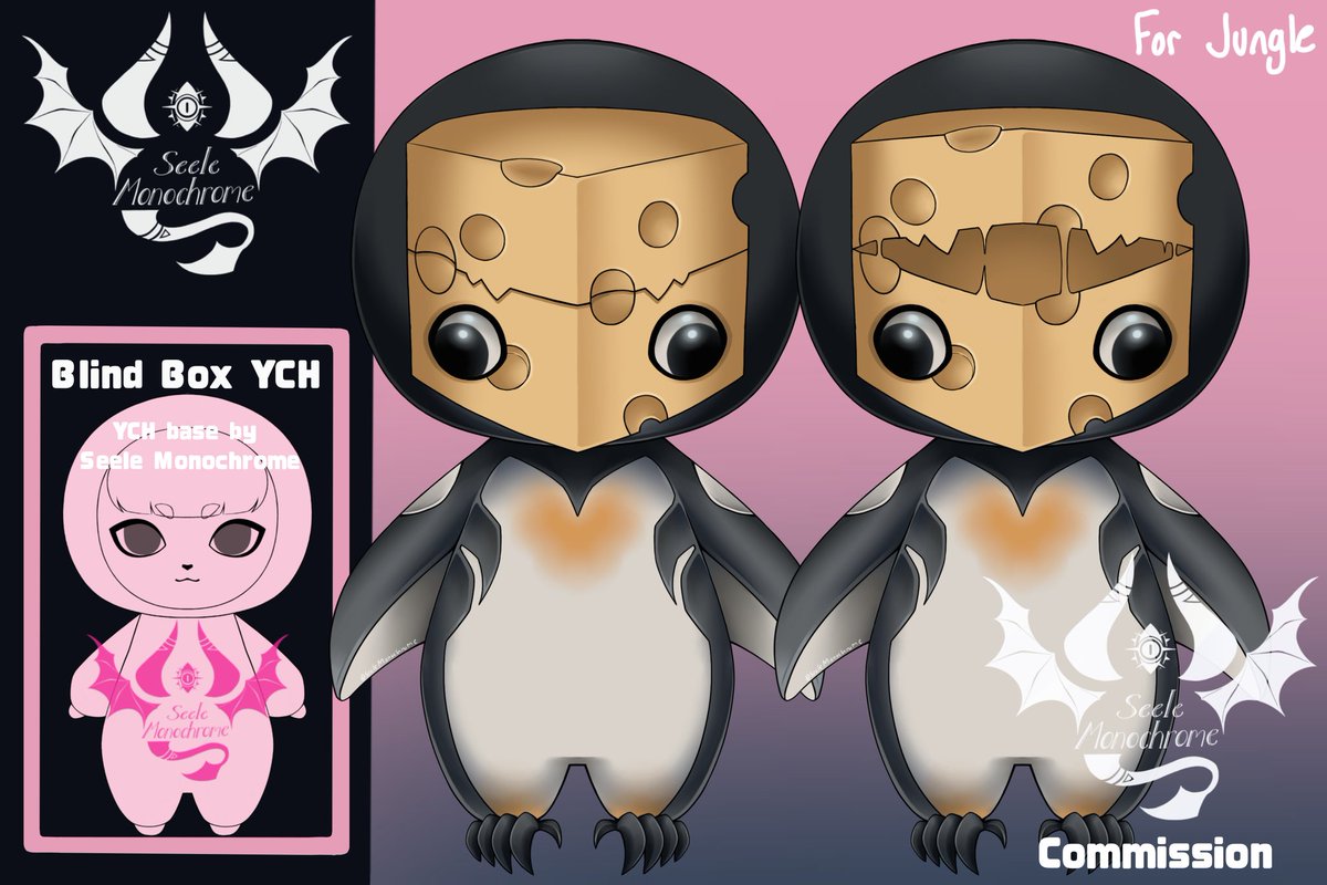 MonochromeSeele's tweet photo. I completed my first set of YCH #VGenComm 's for @JungleMuenster for him,  @ciel_vtuber and @Space_Racc (ෆ`ᵕ´ෆ) It was a lot of fun to draw such different designs! Thank you so much for trusting me Jungle! :3
#digitalartㅤㅤㅤㅤ #YCHart https://t.co/jRgJzbXIvE