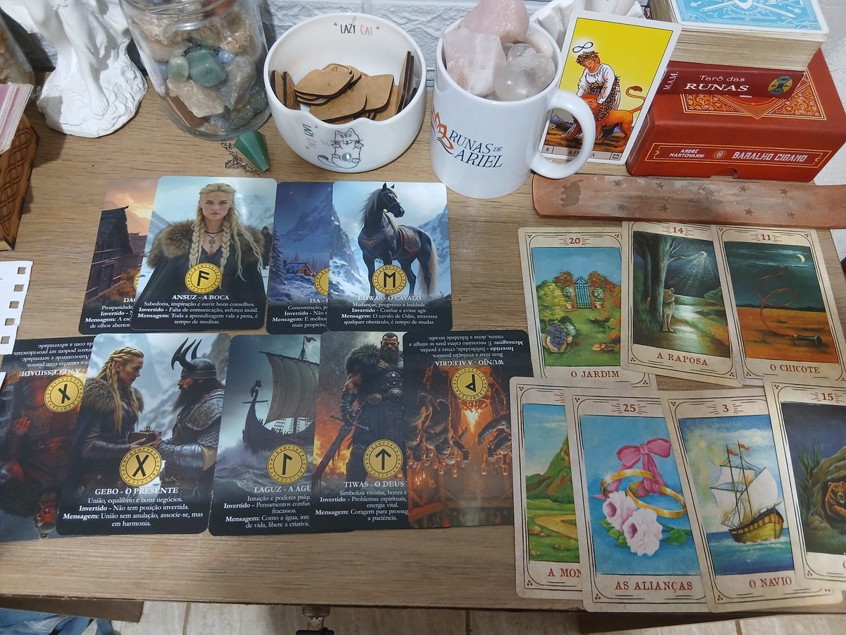 RunasDeariel's tweet photo. Tiragem de compatibilidade que saiu mais cedo, tô amando os meus decks novos🎉 https://t.co/z2ipig5j5A